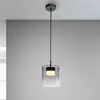Image de JUST LIGHT. GmbH JUST LIGHT. Suspension LED Elio, verre fumé, à 1 lampe, noir
