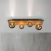 Image de JUST LIGHT. GmbH JUST LIGHT. Plafonnier Green Stika, long, 4 lampes, bois