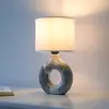 Image de JUST LIGHT. GmbH JUST LIGHT. Lampe à poser Carara, pied en céramique, gris