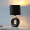 Image de JUST LIGHT. GmbH JUST LIGHT. Lampe à poser Carara, pied en céramique, noir