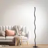 Image de JUST LIGHT. GmbH Lampadaire LED Wave 3 000 K 120 cm noir
