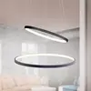 Image de JUST LIGHT. GmbH Suspension LED Circle, anthracite, à deux lampes