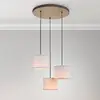 Image de JUST LIGHT. GmbH Suspension Bark à trois lampes, rosace ronde