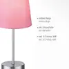 Image de JUST LIGHT. GmbH Lampe à poser Heinrich avec abat-jour en tissu rose