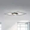 Image de JUST LIGHT. GmbH Plafonnier LED Asmin, CCT, noir, 106x37cm