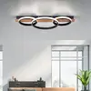 Image de JUST LIGHT. GmbH Plafonnier LED Trooper, décor en bois, à 3 lampes