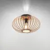 Image de JUST LIGHT. GmbH Plafonnier Racoon en bois, fines entretoises, Ø 40cm