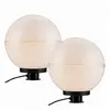Image de JUST LIGHT. GmbH Lampe décorative d'extérieur Hemis, piquet de terre, pack de 2 Ø 30cm