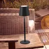 Image de JUST LIGHT. GmbH JUST LIGHT. Lampe de table LED rechargeable Euria, noir, fer IP54