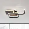 Image de JUST LIGHT. GmbH Plafonnier LED Sevent, angulaire 3.000 K couleur bois