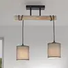 Image de JUST LIGHT. GmbH Plafonnier Green Tribu, abat-jour papier, 2 lampes