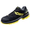 Image de ATLAS - the shoe company Mixte Malocher 09 Chaussure Industrielle, Noir/Jaune/Bleu Nuit, 43 EU
