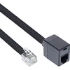 Image de InLine 18835 câble de téléphone 5 m Noir - Cables de téléphone (5 m, RJ12, RJ12, Noir, Male connector / Female connector)