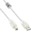 Image de InLine 34555 câble USB 5 m USB A USB B Transparent