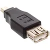 Image de InLine USB 2.0 AF/mini-5pM - adaptateur pour Câble (USB 2.0-A F, mini-5p USB 2.0 M, Mâle/femelle) noir