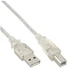 Image de InLine 34555T câble USB 5 m USB A USB B Transparent