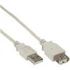 Image de InLine 34633 Rallonge USB 2.0 type A mâle/femelle Beige 0,3 m