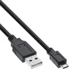 Image de InLine 31710 Câble Micro-USB 2.0 USB A à Micro-B 1 m Noir