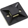 Image de InLine 59965H Lot de 10 socles de Fixation pour Serre-câbles, 25 x 25 mm, Autocollants, Noir