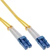 Image de InLine 1m LC/LC Jarretiere Optique, Jarretière Optique, Câble de Fibre Optique OS2 Bleu, Blanc, Jaune