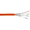 Image de InLine 70500I Câble de pose Cat.7a, S/FTP (PiMF) 4 x 2 x 0,58 AWG23, 1200 MHz, sans halogène, orange, 500 m
