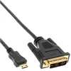 Image de InLine 17472p Mini HDMI mâle C Câble de sur de DVI 18 Plus 1 Contacts plaqués Or, 2 m (Noir)