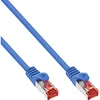 Image de InLine 76122B Câble patch S/FTP (PiMf) Cat.6 250 MHz PVC CCA Bleu 0,25 m