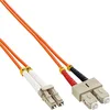 Image de InLine 0.5m, LC/SC câble de Fibre Optique 0,5 m OM2 Orange
