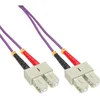 Image de InLine SC/SC, 25 m câble de Fibre Optique 2X SC OM4 Violet