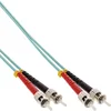 Image de InLine St/St, 0.5 m câble de Fibre Optique 0,5 m 2X St OM3 Turquoise