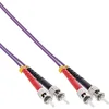 Image de InLine St/St, 15 m câble de Fibre Optique 2X St OM4 Violet