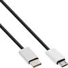 Image de InLine 35844 câble USB 1,5 m USB 2.0 Micro-USB B USB C Aluminium, Noir
