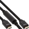 Image de InLine Câble HDMI, Prise HDMI, Câbles HDMI Haute Vitesse Avec Ethernet - Premium - 4K2k - MâleMâle - NoirOr - 10 m, 17525 A
