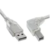 Image de InLine 34516R 0.3m USB A USB B Mâle Mâle Transparent câble USB - Câbles USB (0,3 m, USB A, USB B, 2.0, Transparent)