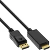 Image de InLine Câble convertisseur DisplayPort vers HDMI 4K/60Hz Noir 5 m