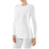 Image de Falke Maximum Warm Round Neck W L/S SH Thermique Respirant séchage Rapide 1 pièce, Couche de Base supérieure Femme, Blanc (White 2860), XS