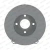 Image de FERODO DDF1884 2x Disque de frein Avant Ø238mm Hauteur: 46,2mm Épaisseur: 18mm ventilé Compatible avec NISSAN MICRA II K11