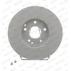 Image de FERODO DDF1135C 2x Disque de frein Avant Ø288mm Hauteur: 46,5mm Épaisseur: 25mm ventilé Compatible avec MERCEDES-BENZ Classe C Berline W203 Classe C Berline W202 Classe E Berline W210 CLK Coupé C209