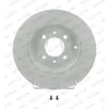 Image de FERODO DDF869C 2x Disque de frein Arrière Ø290mm Hauteur: 60mm Épaisseur: 10mm Plein Compatible avec PEUGEOT 406 Berline 8B 406 Coupé 8C 406 Break 8E/F