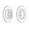 Image de FERODO BRAKE DISC, DDF874C, REAR, FOR LAND ROVER DISCOVERY II 1998-2004, OE-MATCHING QUALITY, SMOOTH & QUIET PERFORMANCE