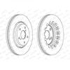 Image de FERODO BRAKE DISC, DDF2268C, REAR, FOR MITSUBISHI ENDEAVOR 2002-2011, OE-MATCHING QUALITY, SMOOTH & QUIET PERFORMANCE