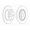 Image de FERODO DDF1083C 2x Disque de frein Arrière Ø286mm Hauteur: 69,2mm Épaisseur: 10mm Plein Compatible avec SAAB 9-5 YS3E 9-5 Break YS3E 9-3 Cabriolet YS3D 9-3 YS3D 900 II Cabriolet