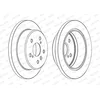 Image de FERODO BRAKE DISC, DDF1598C, REAR, FOR LEXUS ES 1996-2008, OE-MATCHING QUALITY, SMOOTH & QUIET PERFORMANCE