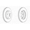 Image de FERODO BRAKE DISC, DDF1886C, FRONT, FOR TOYOTA PRIUS LIFTBACK 2003-2010, OE-MATCHING QUALITY, SMOOTH & QUIET PERFORMANCE