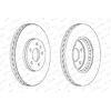 Image de FERODO DDF1664C 2x Disque de frein Avant Ø320mm Hauteur: 52,4mm Épaisseur: 30mm ventilé Compatible avec AUDI A4 B8 Avant 8K5 Q5 8RB A5 B8 Coupé 8T3 A5 B8 Sportback 8TA A4 B8 Berline 8K2