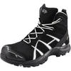 Image de Haix Chaussures hautesà lacets noires/argent Black Eagle Safety 40 Mid ESD, S3, Pointure UE: 36