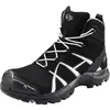 Image de Haix Chaussures hautesà lacets noires/argent Black Eagle Safety 40 Mid ESD, S3, Pointure UE: 37