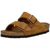 Image de Birkenstock Arizona Sfb Cuir Suède, Sandales Bout ouvert Homme, Beige (Mink Mink), 40 EU Normale