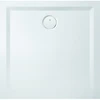 Image de Hoesch Bac à douche en pierre minérale Muna S 70x70x3 cm, gris pierre, Soliq., sans AR