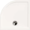 Image de Hoesch Samar bac à douche quart de cercle blanc, 100x100x3 cm, ultra-plat